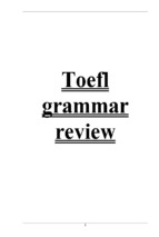 Toefl grammar review