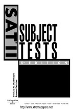 Sat ii subject tests