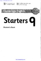 Starters 9 student book