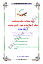 Hướng dẫn tự ôn thi thpt quốc gia môn ngữ văn năm 2017 hay nhất