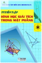 Tuyển tập hình học giải tích trong mặt phẳng