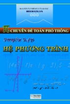 Tuyển tập hệ phương trình