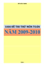 1000 đề thi thử môn toán phần 1
