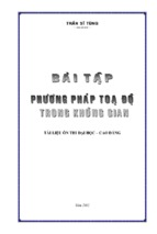 Tuyển tập các bài tập phương pháp tọa độ trong không gian