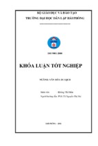 Khóa luận nghiên cứu phát triển du lịch sinh thái khu vực hồ núi cốc, thái nguyên