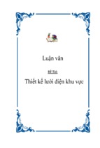 Thiết kế lưới điện khu vực