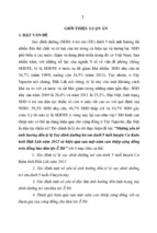 Luận án những yếu tố ảnh hưởng đến tỉ lệ suy dinh dưỡng trẻ em dưới 5 tuổi ở huyện cư kuin tỉnh đăk lăk năm 2012 và hiệu quả sau 1 năm can thiệp cộng đồng trên đồng bào dân tộc ê đê [tt]