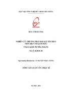 Nghiên cứu phương pháp bảo mật tin nhắn trên điện thoại di động luận văn th.sĩ(1)