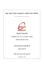 Nghiên cứu lưu lượng video trong mạng ngn luận văn th.sĩ