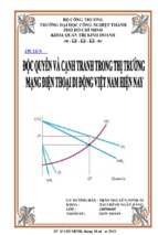 độc quyền và cạnh tranh trong thị trường mạng điện thoại di động việt nam hiện nay