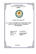 Luận văn thạc sỹ  nâng cao hiệu quả nhập khẩu xăng dầu của tổng công ty xăng dầu petrolimex..