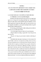 Khảo sát và đánh giá thực trạng khả năng cạnh tranh  mặt hàng rau quả tổng công ty  rau quả, nông sản việt nam