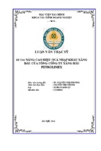 Luận văn thạc sỹ  nâng cao hiệu quả nhập khẩu xăng dầu của tổng công ty xăng dầu petrolimex..