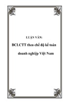 Bclctt theo chế độ kế toán doanh nghiệp việt nam