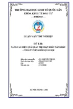 Luận văn   thực trạng giải pháp hoàn thiện quản trị nhập khẩu xăng dầu tổng công ty xăng dầu quân đội...