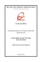 ứng dụng mạng tự tổ chức (son) cho mạng 4g lte luận văn th.sĩ