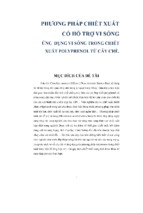 Phương pháp chiết xuất có hỗ trợ vi sóng   ứng dụng vi sóng trong chiết xuất polyphenol từ cây chè