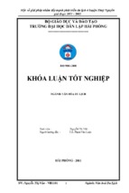 Khóa luận một số giải pháp nhằm đẩy mạnh phát triển du lịch ở huyện thủy nguyên giai đoạn 2011 2015