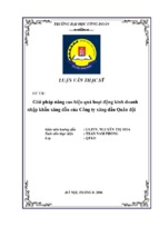 Giải pháp nâng cao hiệu quả hoạt động kinh doanh nhập khẩu xăng dầu của công ty xăng dầu quân đội.2