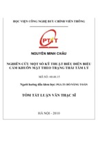 Nghiên cứu một số kỹ thuật biểu diễn biểu cảm khuôn mặt theo trạng thái tâm lý luận văn th.sĩ