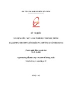 Xây dựng yêu cầu và giải pháp phát triển hệ thống e learning cho trung tâm giáo dục thường xuyên thanh oai luận văn th.sĩ