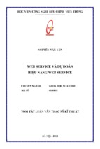 Web service và dự đoán hiệu năng web service luận văn th.sĩ