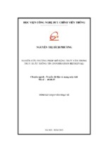 Nghiên cứu phương pháp mở rộng truy vấn trong truy xuất thông tin (information retrieval) luận văn th.sĩ(1)