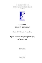 Nghiên cứu về hệ thống thông tin di động thế hệ thứ 4 (4g)