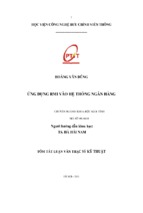ứng dụng rmi vào hệ thống ngân hàng luận văn th.sĩ