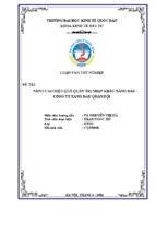 Luận văn   thực trạng giải pháp hoàn thiện quản trị nhập khẩu xăng dầu tổng công ty xăng dầu quân đội.