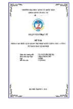 Luận văn   thực trạng giải pháp hoàn thiện quản trị nhập khẩu xăng dầu tổng công ty xăng dầu quân đội.....