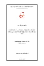 Nghiên cứu và đánh giá ảnh hưởng của cấu trúc mạng kết nối đến hiệu năng của siêu máy tính luận văn th.sĩ