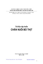 Tài liệu tập huấn chăn nuôi bò thịt