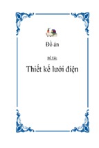 Thiết kế lưới điện