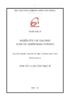 Nghiên cứu các giải pháp tắc nghẽn mạng internet luận văn th.sĩ
