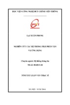 Nghiên cứu các hệ thống file phân tán và ứng dụng luận văn th.sĩ