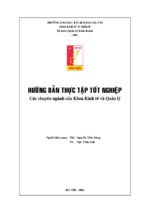 Hướng dẫn thực tập tốt nghiệp các chuyên ngành của khoa kinh tế và quản lý.(1)