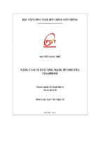 Nâng cao chất lượng mạng ipcore của vinaphone luận văn th.sĩ