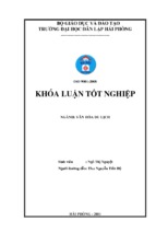 Khóa luận nghệ thuật diễn xướng hát dô (liệp tuyết   quốc oai   hà nội) và khả năng khai thác phục vụ du lịch