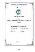 Thực trạng giải pháp nâng cao năng lực khai thác cảng hải phòng2