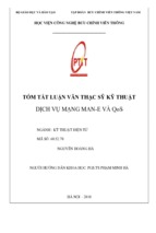 Dịch vụ mạng man e và qos luận văn th.sĩ