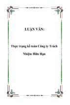 Thực trạng kế toán công ty trách nhiệm hữu hạn