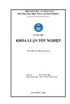 Khóa luận đánh giá tài nguyên du lịch nhân văn của thành phố hưng yên