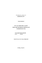 Luận văn đào tạo nghệ cho lao động thuộc diện thu hồi đất trên địa bàn thành phố đà nẵng