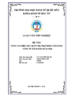 Luận văn   thực trạng giải pháp hoàn thiện quản trị nhập khẩu xăng dầu tổng công ty xăng dầu quân đội...