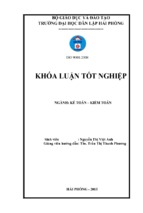 Hoàn thiện tổ chức kế toán doanh thu chi phí và xác định kết quả kinh doanh tại công ty cổ phần thương mại xuất nhập khẩu thủ công mỹ nghệ hải phòng  