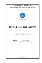 Giải pháp nâng cao chất lượng tín dụng tại ngân hàng liên doanh vid public chi nhánh hải phòng  