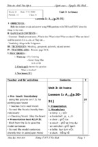 Giáo án anh văn lớp 6 (cả năm)