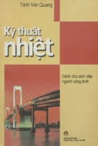 Kỹ thuật nhiệt giáo trình dành cho sinh viên ngành công trìnhtrịnh văn quang