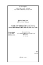 Báo cáo tổng kết đề tài cấp bộ năm 2008 nghiên cứu thiết kế chế tạo hệ thống máy nghiền bột bán hóa công suất 10 tấn ngày